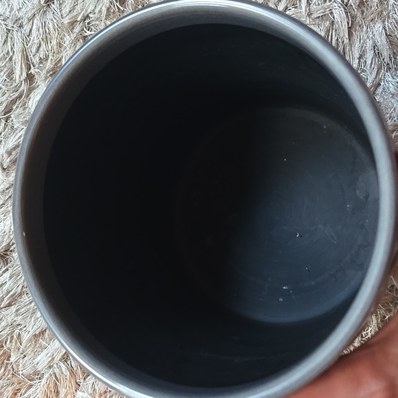 Chevron Patterned Gray Planter - Picture 7 of 8